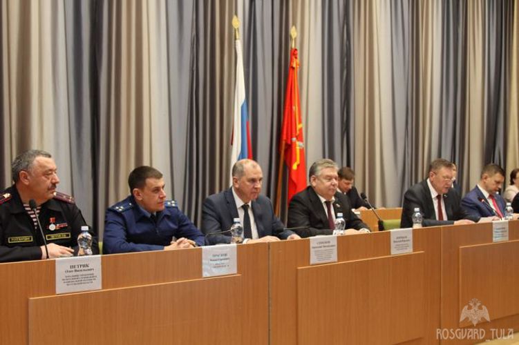Начальник управления Росгвардии по Тульской области принял участие в 5-ом заседании Тульской областной Думы 7-ого созыва 