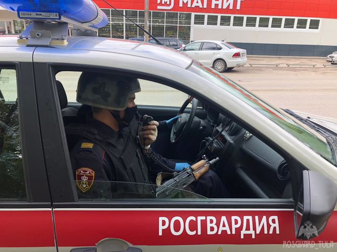 В Туле росгвардейцы задержали гражданина, подозреваемого в краже