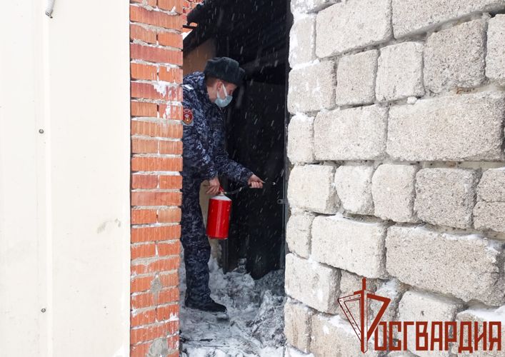 В Туле росгвардейцы предотвратили возгорание на охраняемом объекте