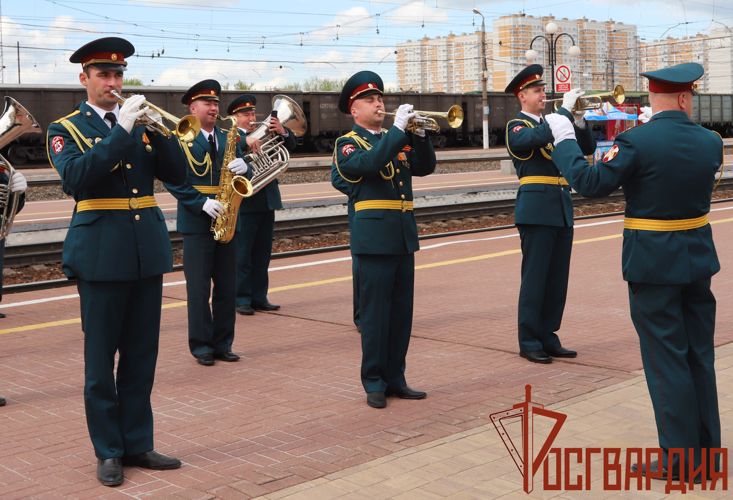 Тульские росгвардейцы приняли участие в патриотической акции «Поезд памяти»