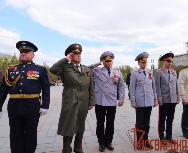 Тульские росгвардейцы приняли участие в мероприятиях, посвященных празднованию Дня Победы 