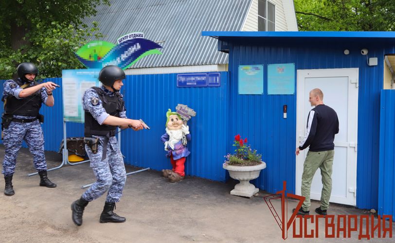 Тульские росгвардейцы отработали действия при поступлении сигнала «тревога» из детского лагеря