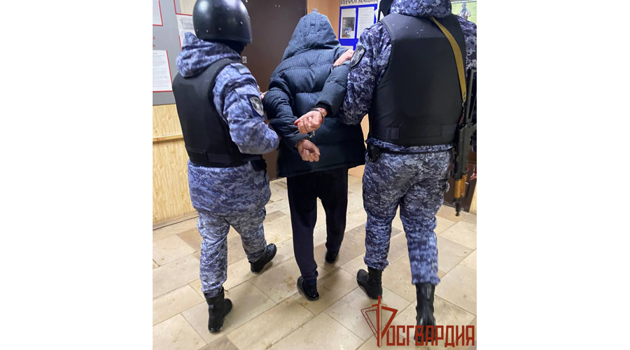 В Туле сотрудники Росгвардии задержали мужчину, подозреваемого в нанесении ножевых ранений