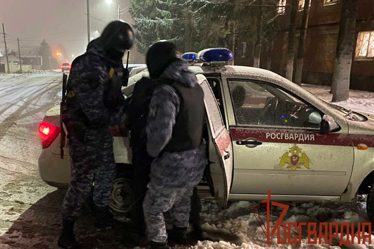 В Туле сотрудники Росгвардии задержали мужчину, подозреваемого в нанесении ножевых ранений