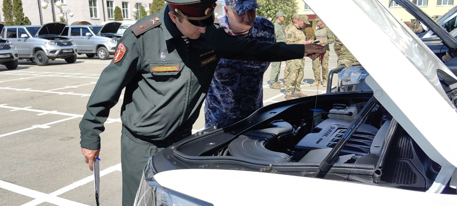 В Управлении Росгвардии по Тульской области прошел перевод вооружения, военной и специальной техники на летний период эксплуатации