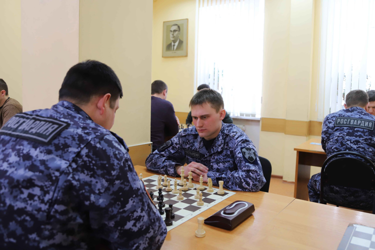 В Управлении Росгвардии по Тульской области прошло ежегодное первенство по шахматам