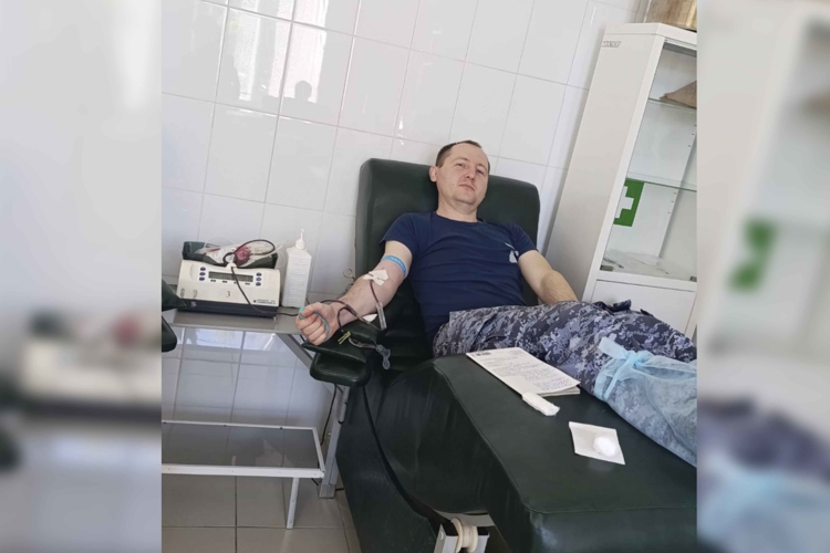 Росгвардейцы сдали кровь для медицинских учреждений Тульской области