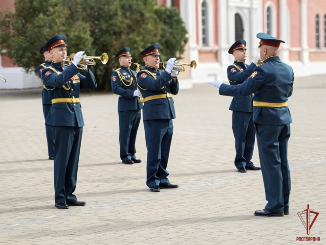 В Туле прошел первый этап смотра-конкурса военных оркестров Росгвардии