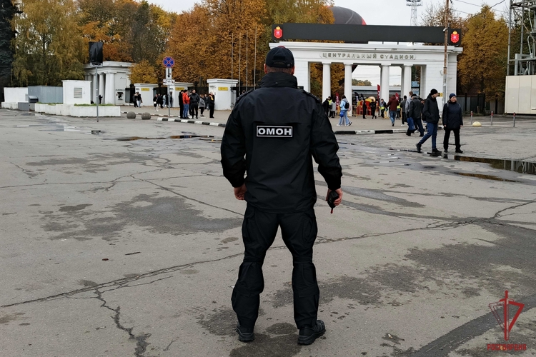 Тульские росгвардейцы обеспечили правопорядок во время проведения футбольного матча