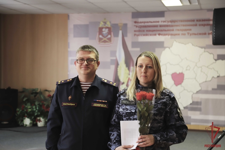 В Туле состоялось награждение сотрудников вневедомственной охраны Росгвардии в честь 74-й годовщины службы